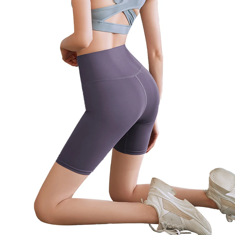 2022 High Waist Stretch Yoga Leggings Women's High Quality Fitness Running Sport Shorts Customizable Yoga Pants