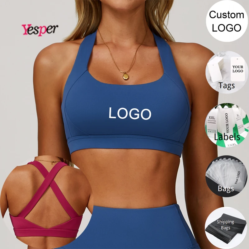 Women's Lightweight Breathable Quick Dry Compression Sports Bra-New Sexy Back Stretchy Design Push-up Support for Plus Size