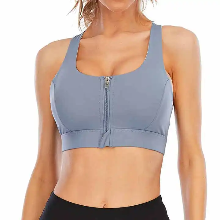New Arrival High Quality Women Back Adjustable Medium Support Breathable Simple Fitness Yoga Gym Sport Bra with Cups