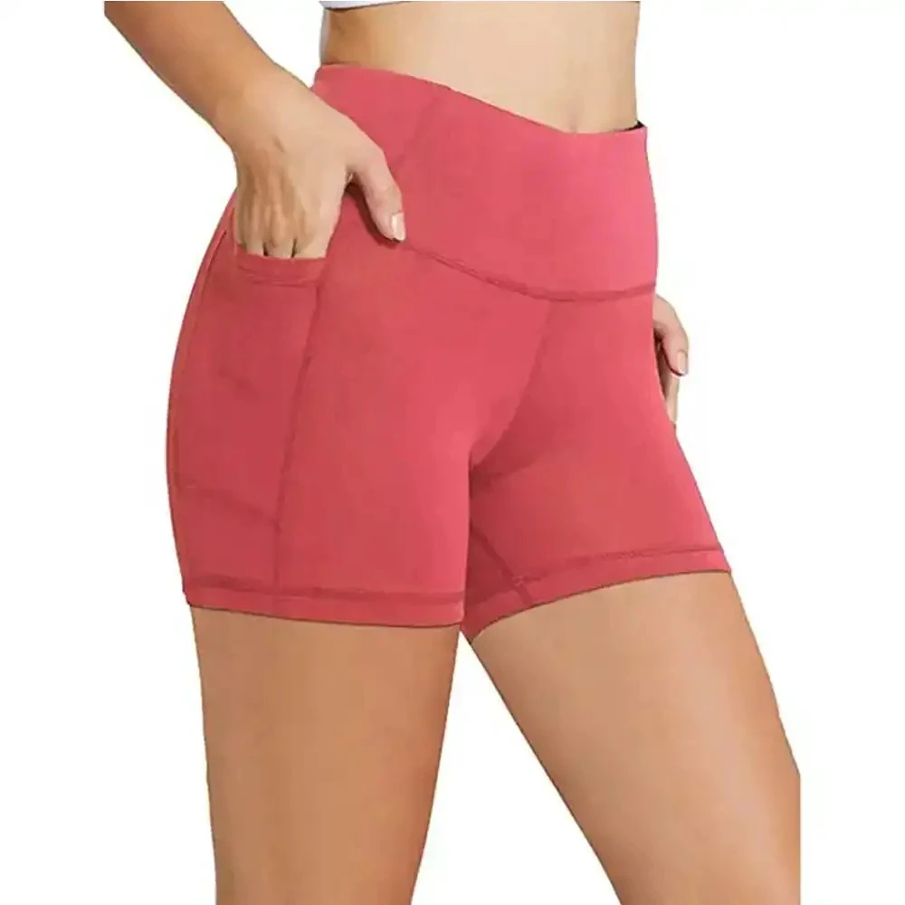 Latest Style Yoga Set Breathable Quick Dry Gym Wear Solid Pattern Shorts Elastic Waist Plus Size Eco-Friendly Made IN Pakistan