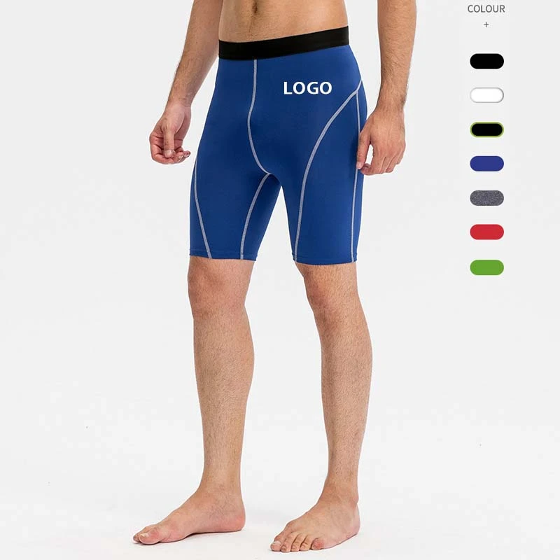 Men Quick Dry Four-Way Stretch Yoga Compression Shorts Gym Training Running Workout Performance Eco-Friendly Sportswear Athletic