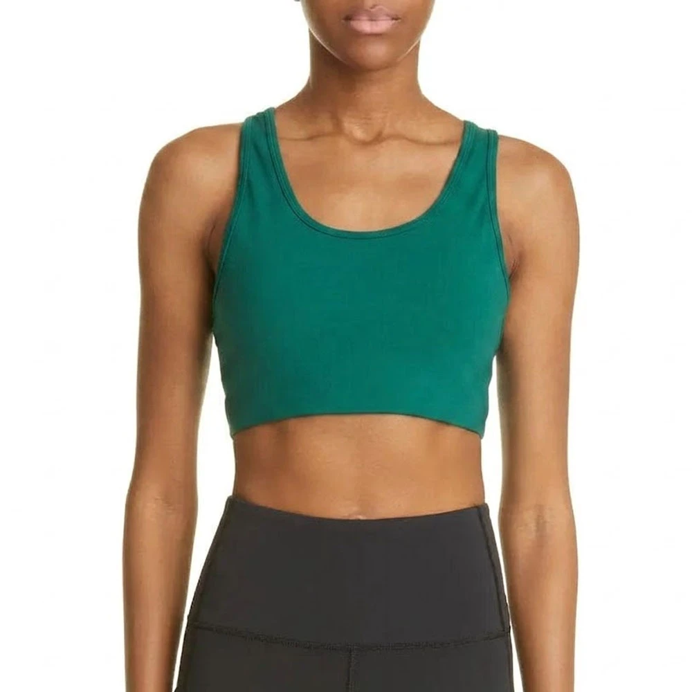 Adjustable Straps-Yoga Fitness Bras Best High Support Breathable Seamless Sports Bras for Women with Front Logo
