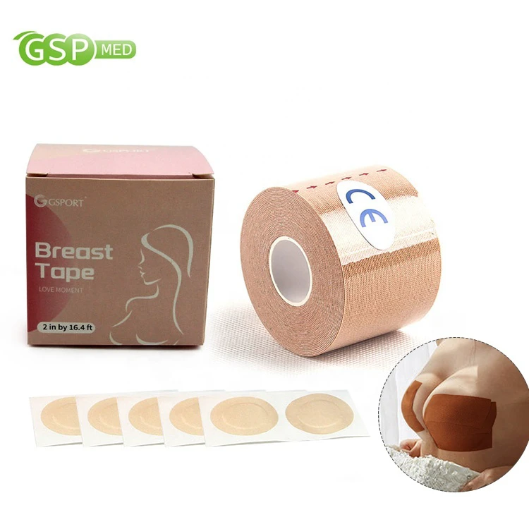 Bra & Brief Sets 5cm*5m Boob Breast Bra Breast Lift Cotton Kinesiology Tape for Breast Support Boob Tape