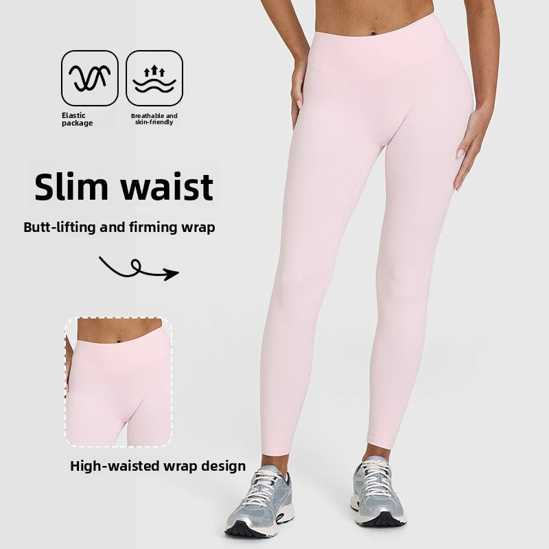 Custom Logo Tummy Control Nude Workout Tight Pants Fitness Gym Wear High Waist Squat Proof Yoga Leggings for Women