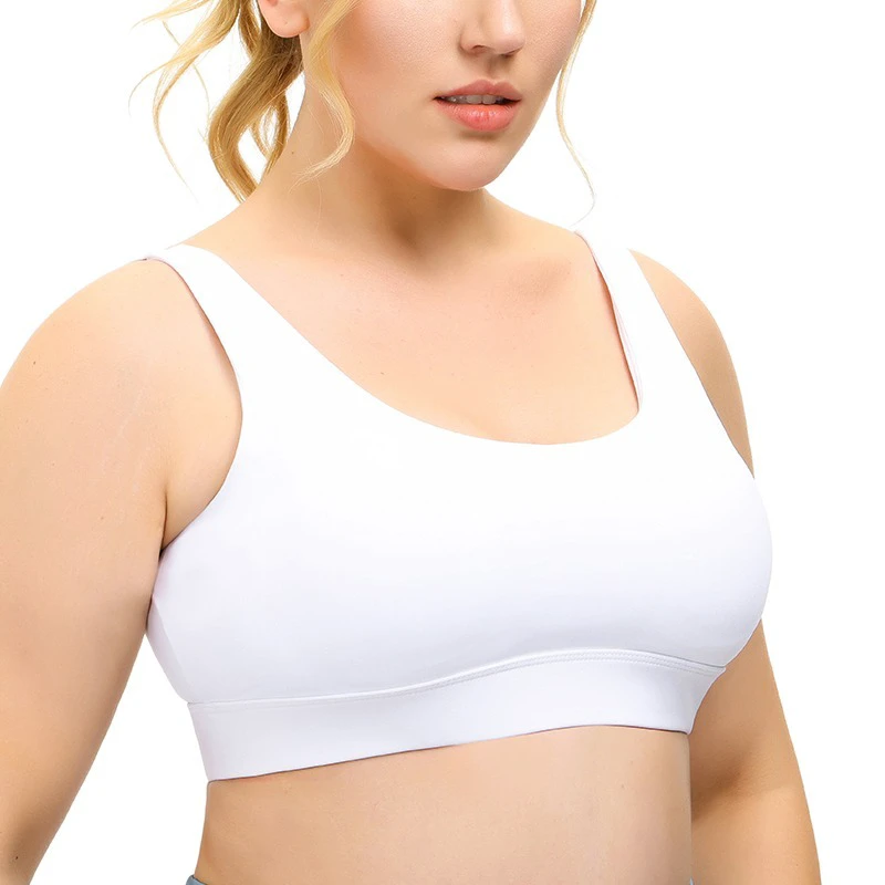 Women's Medium Support Cross Back Yoga Sport Bra Wirefree Removable Cups Custom Design Plus Size Lightweight Set