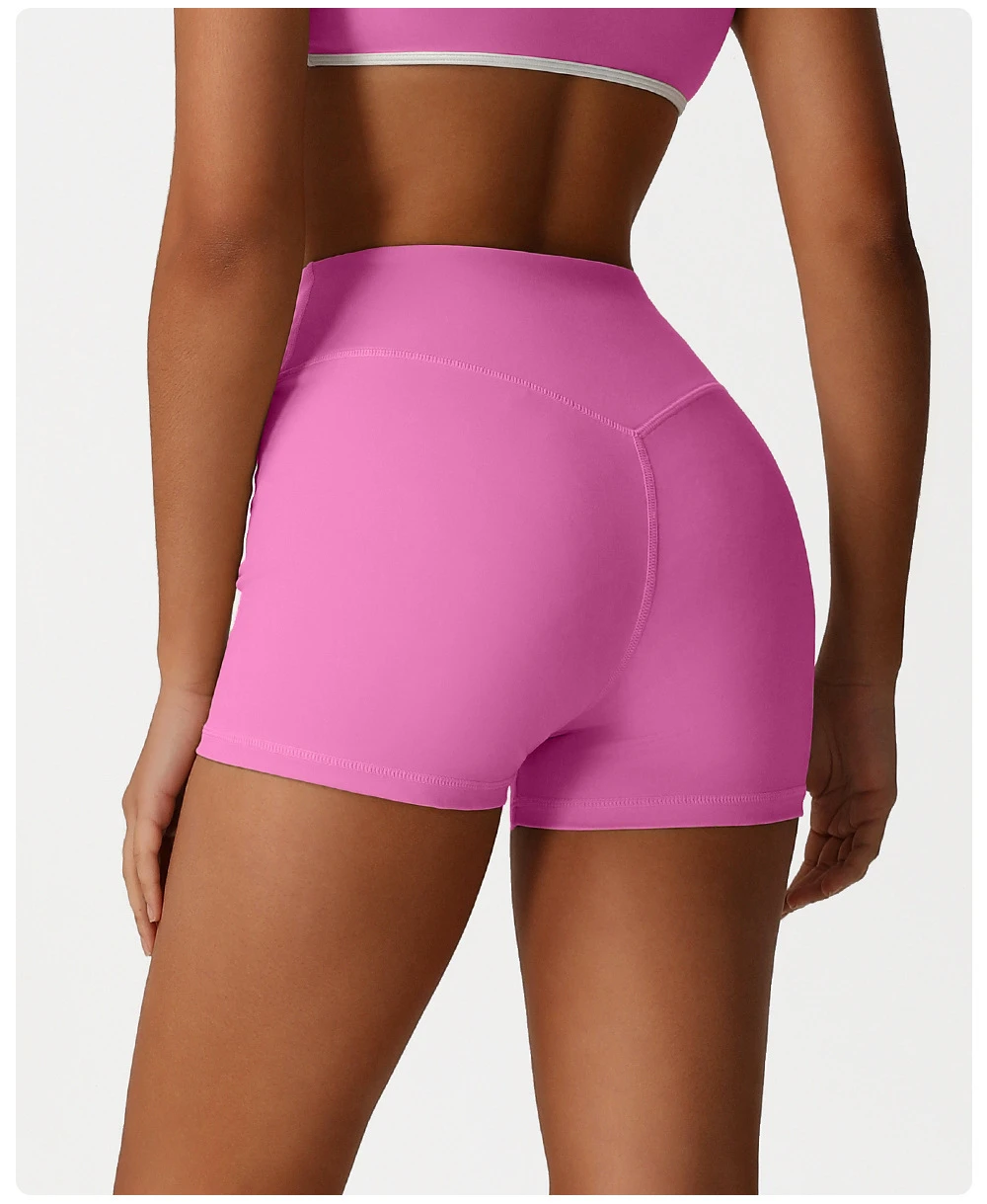 New Style High-Waisted Yoga Leggings for Women Tummy Control Three-Quarter Length Shorts for Outdoor Training