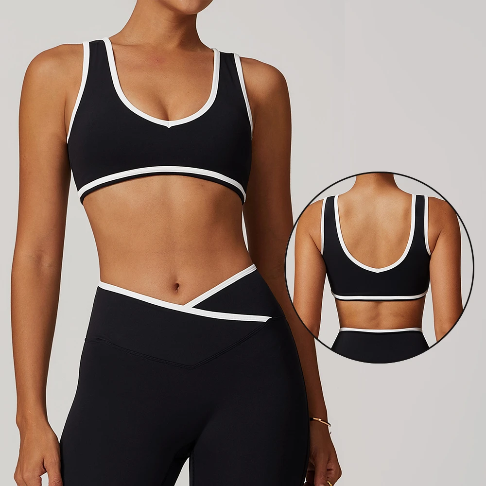 New High Impact Support Nylon Spandex Push up Women Running Training Workout Athletic Fitness Gym Yoga Sports Bra
