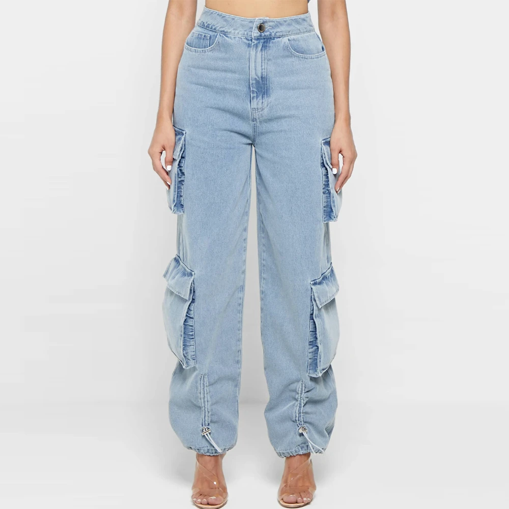 Lupin felt OEM Hot Selling Breathable New Fashion Women's Denim Jeans Pants & Trousers Wholesale Fit Casual High Quality Custom