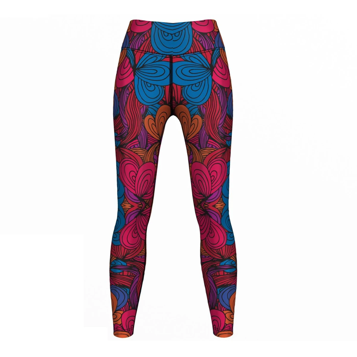 Women's High Waist Seamed Washed Yoga Leggings-Four-Way Stretch Quick Dry Breathable Eco-Friendly Plus Size Lightweight Tummy