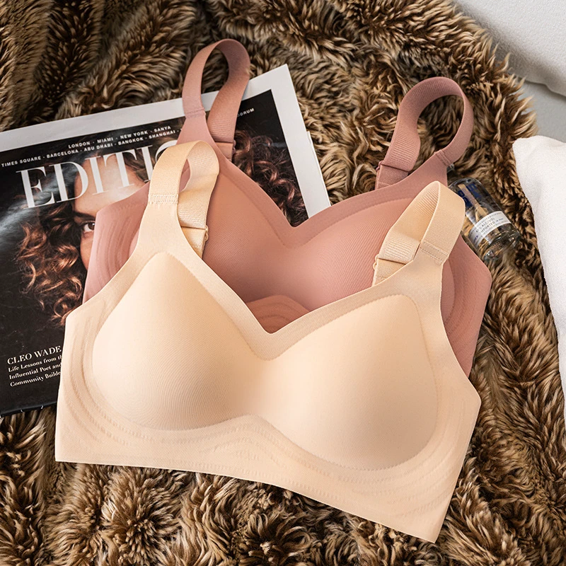 Wholesale Girl Yoga Soft Comfort Fixed Cup Thin Solid Bra Plus Size Gym Sports Bra