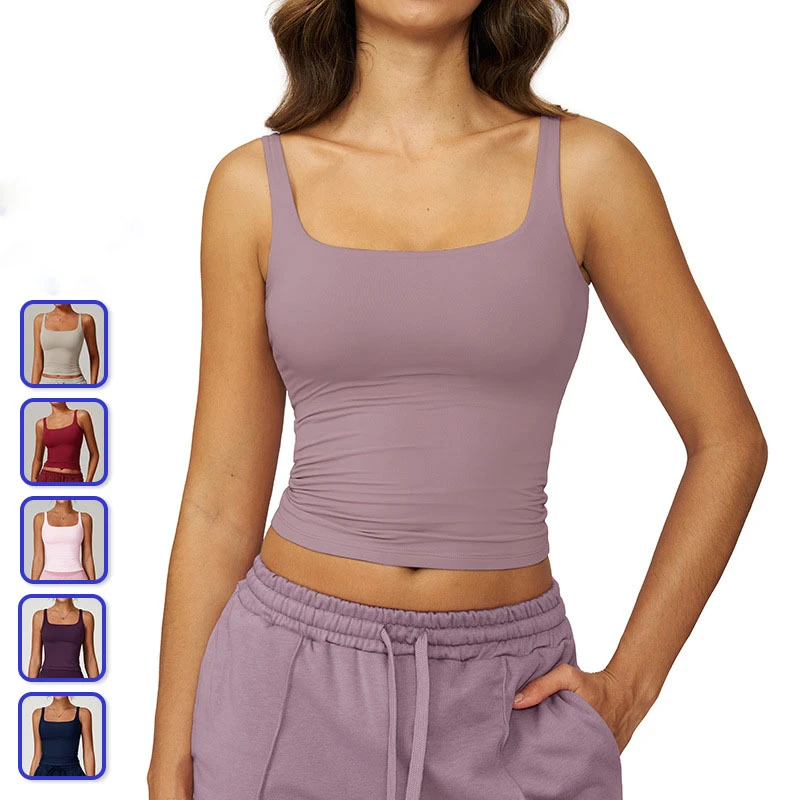 G TOP Tight Yoga Sports Vest, Quick-drying Fitness Suit, Running Beauty Back Sports Bra
