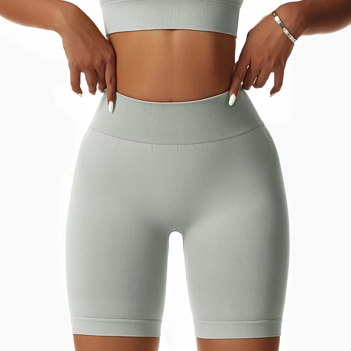 Wholesale Women’s High-Waisted Fitness Shorts – Quick-Dry Yoga & Gym Shorts with Hip Lift & Breathable Design