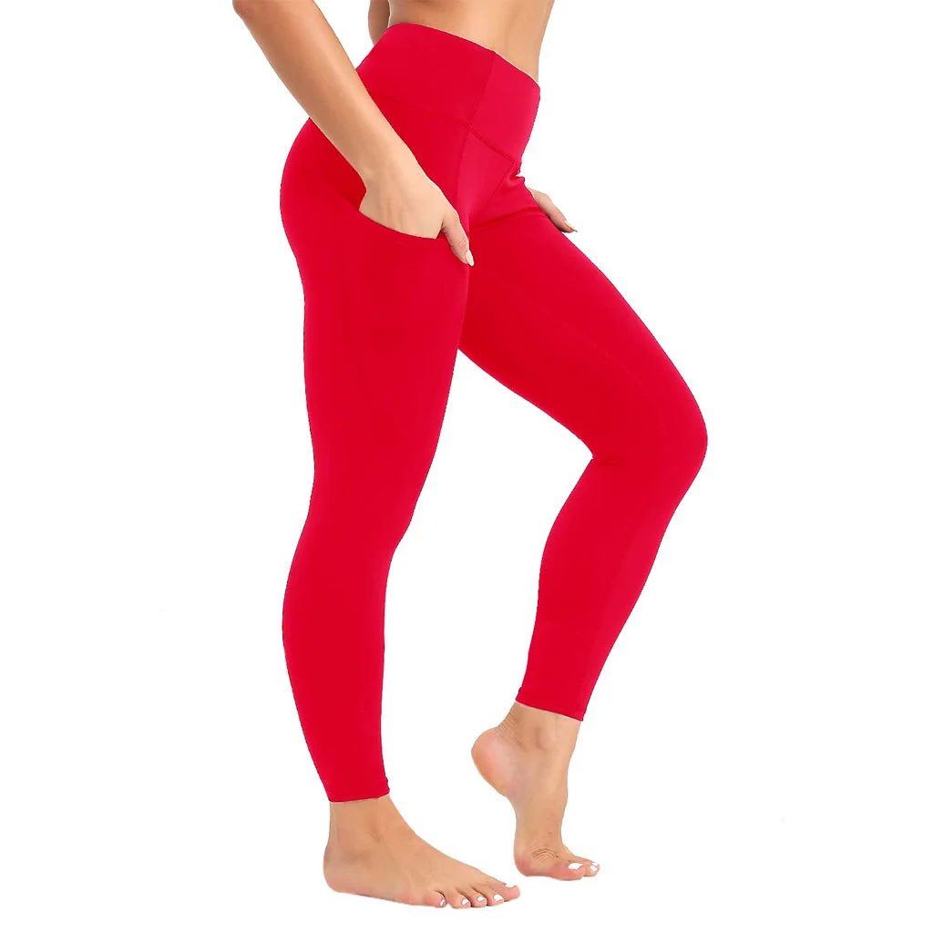 Hot Sale Customize Polyester/Spandex Women's Elastic Waist Yoga Legging Skinny Fit All Over Sublimation Printed Women Sportswear
