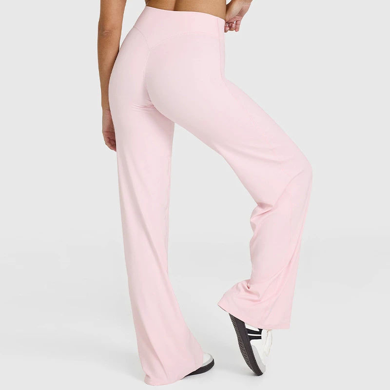 XW-YK1339 Women's High Waist Loose Flared Pants Comfortable Breathable Home Fitness Yoga Tights Casual Fashion Solid Color