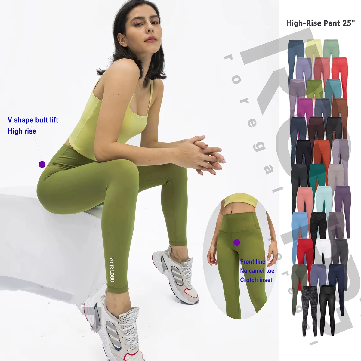 Roregal 2026 Trendy Athletic Sportswear Leggings High Waisted Sport Trousers Versatile Daily Wear Yoga Leggings