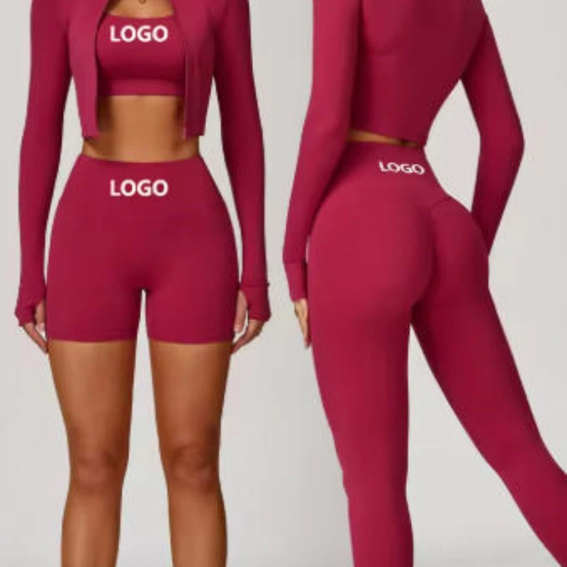 Women's Double-Sided Brushed Backless Crisscross Sports Bra + Bell-Bottom Yoga Pants Set Running & Fitness Two-Piece Yoga Set