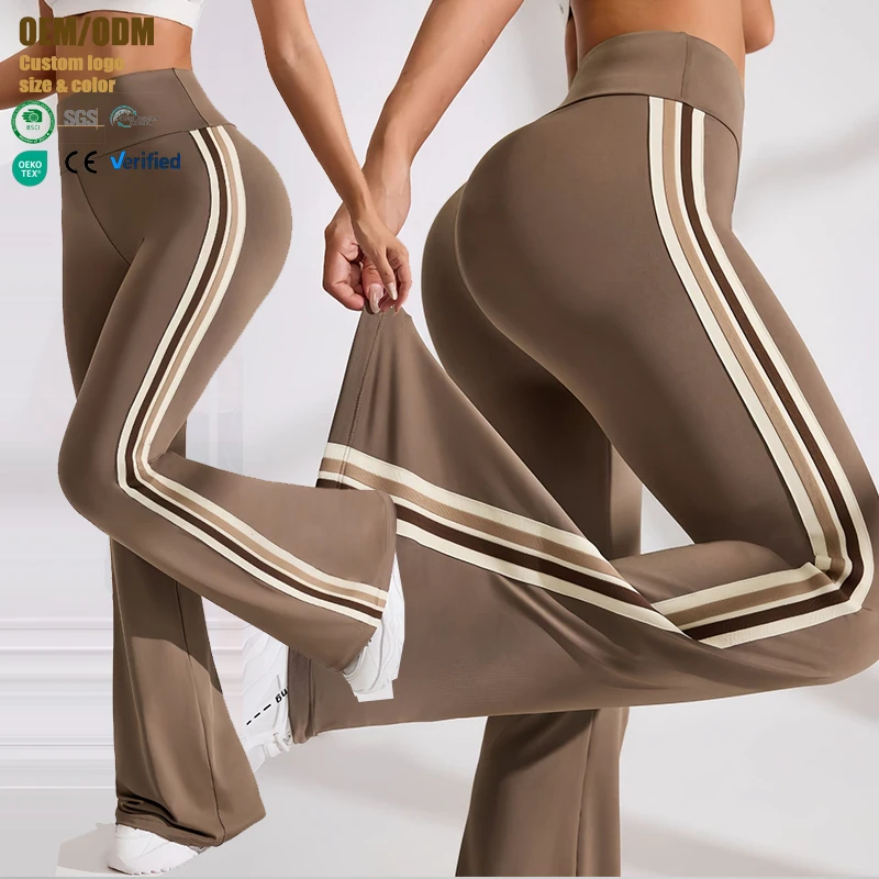 New Solid Casual Cropped Yoga Pants High Waist Stretch Pilates Sports Tummy Control Quick-drying Yoga Leggings