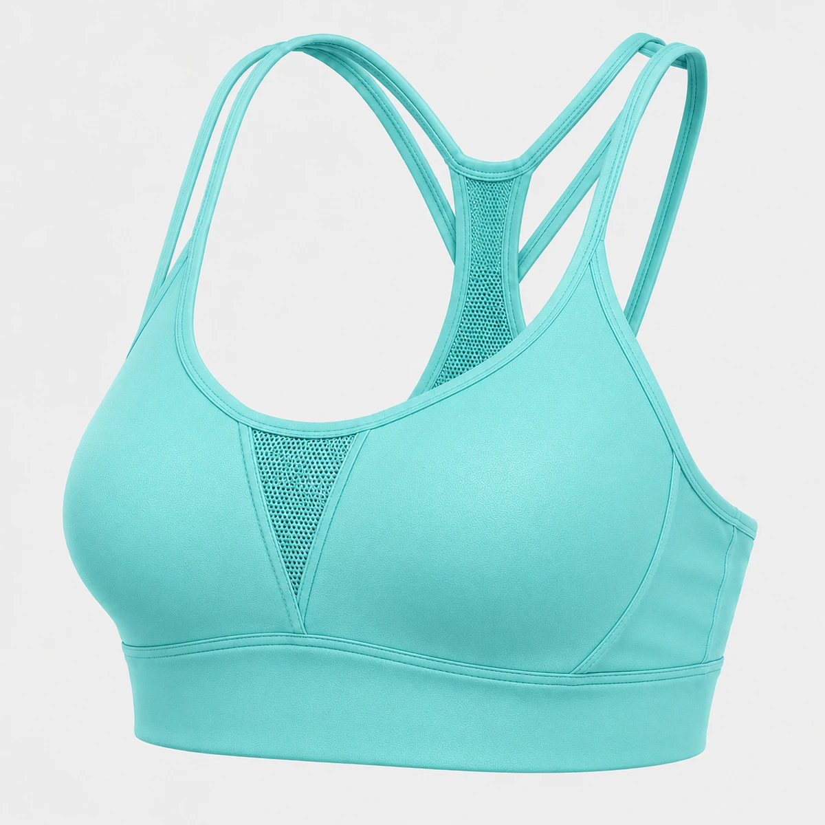 Custom Solid Lightweight Workout Sports Bra for Women Moisture Wicking Spandex/Nylon Four-Way Stretch High Support OEM