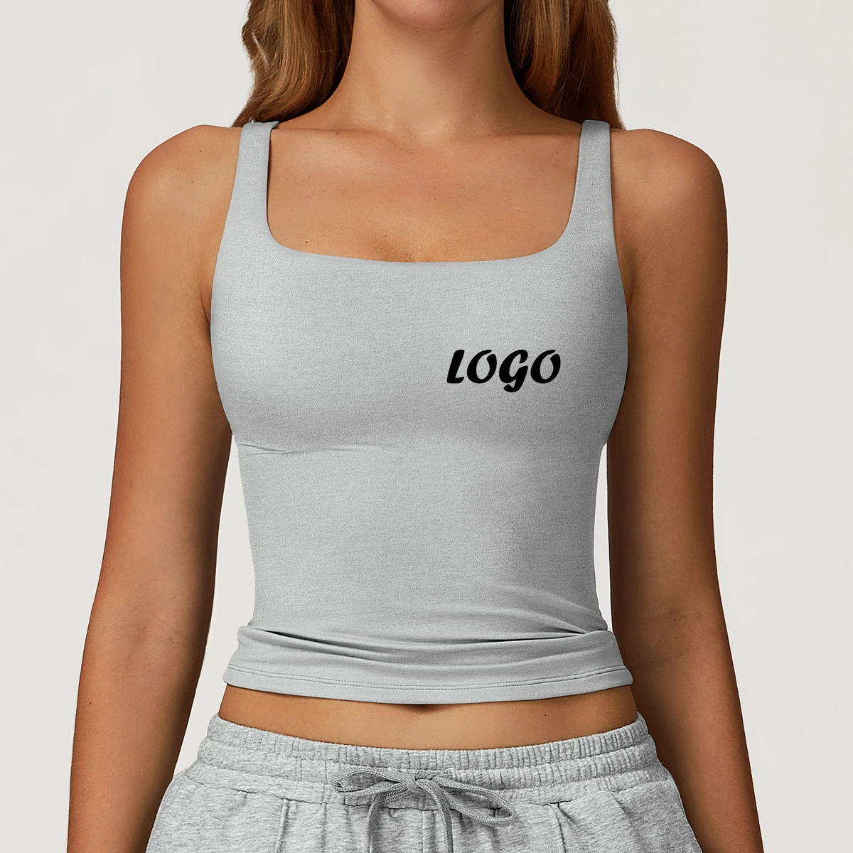 Wholesale Nylon Spandex Fashion Fitness Quick Dry Yoga Wear Outdoor Running Women Sports Wear Sports Vest Bra Top for Women