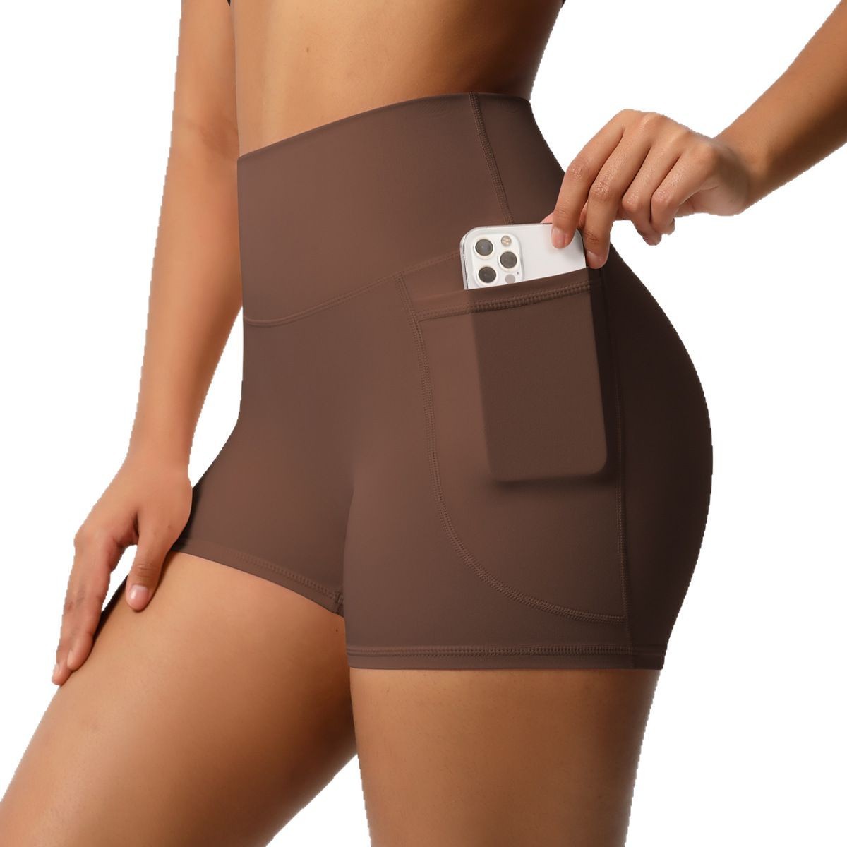 High Waist Workout Shorts for Women 3 Inch Yoga Leggings Running Gym Shorts With Pockets Fitness Shorts