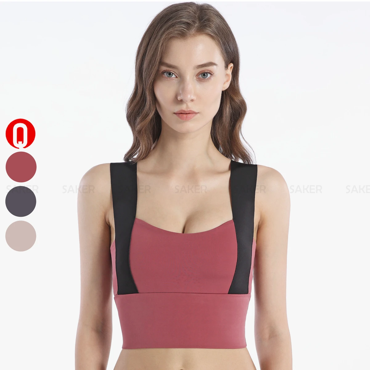 Wholesale Fashion Custom Gym Active Wear High Impact Sports Bra Workout Women Fitness Wide Strap High Supportive Yoga Bra