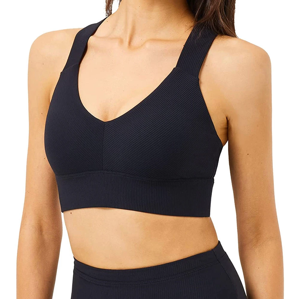 Premium Women Sports Bra OEM Nylon Spandex Fabric Seamless High Support Gym Fitness Wear Supplier Manufacturer Worldwide