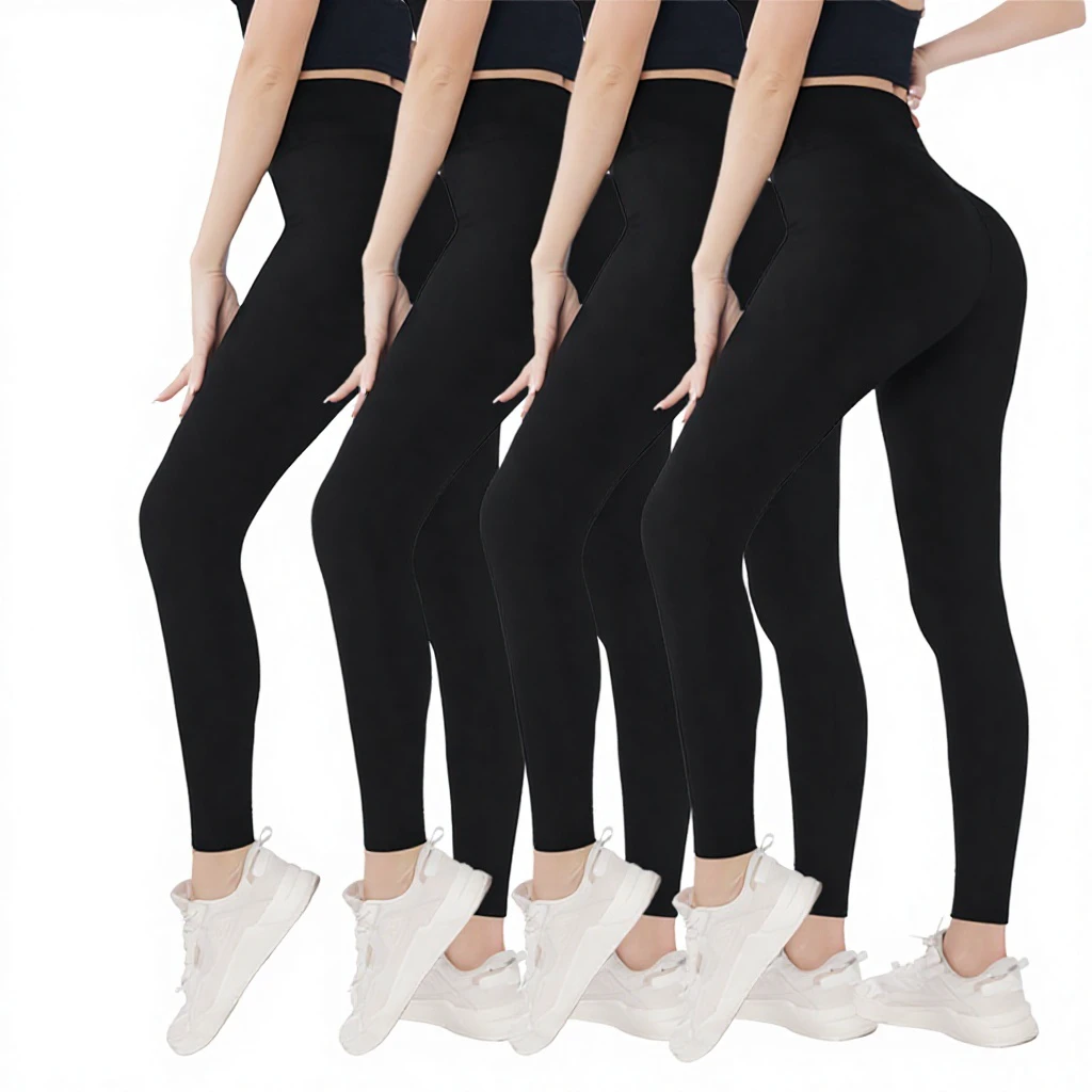 For Exclusive European American Style High-Waisted Cropped Thin Velour Leggings Bottoming Pants Women's Outerwear