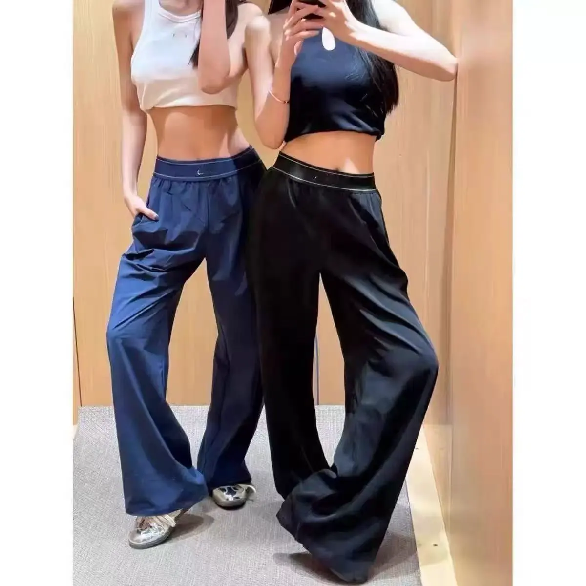 High-waisted Women's Yoga Casual Straight Leg Slacks