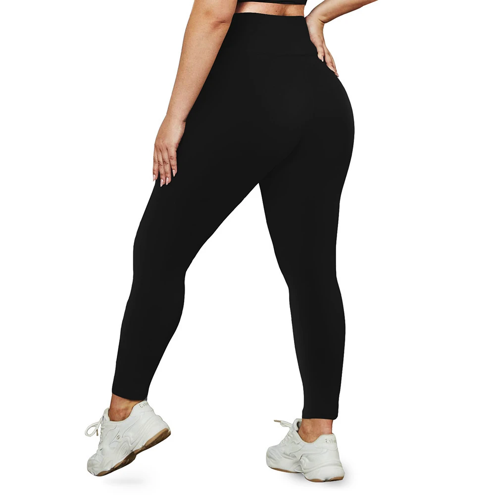 High-Waist Plus Size Yoga Leggings 1XL-5XL Ultra-Stretch Gym Tights for Women