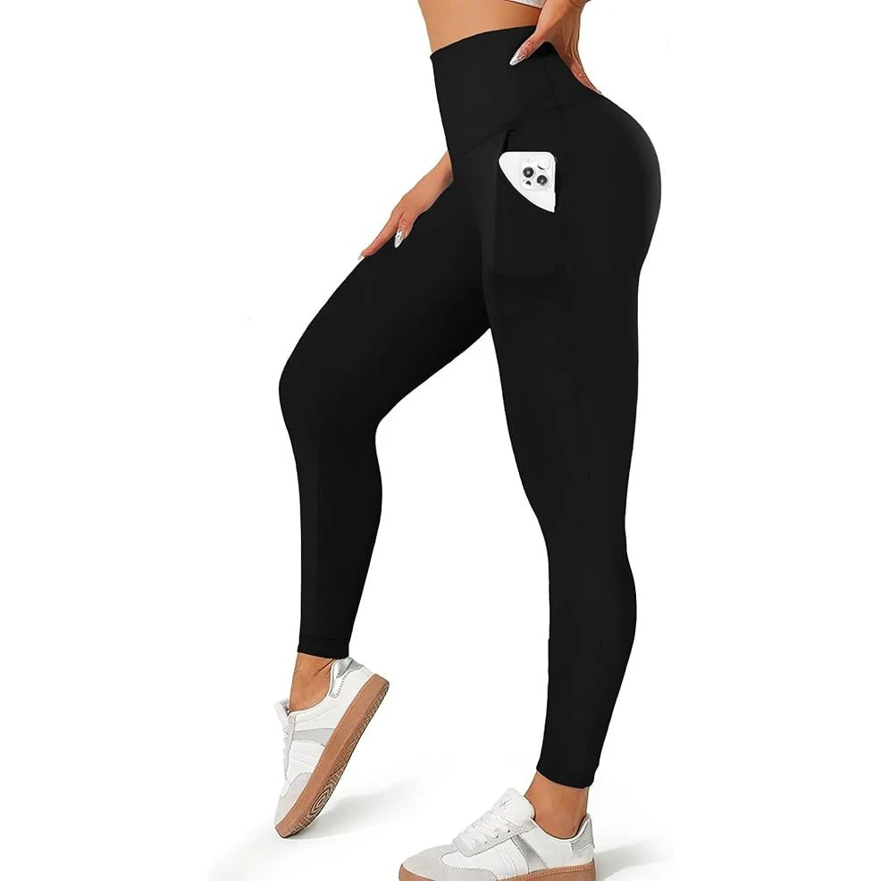 Cross-border Explosions Ladies High Waist Pocket Ladies Yoga Leggings Soft Abdomen High Elastic Slim Yoga Pants