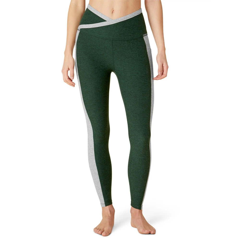 Wholesale High-Waisted Women's Leggings New Quick Dry Breathable Knitted Fabric Four-Way Stretch Ankle-Length OEM Solid Hot Sale