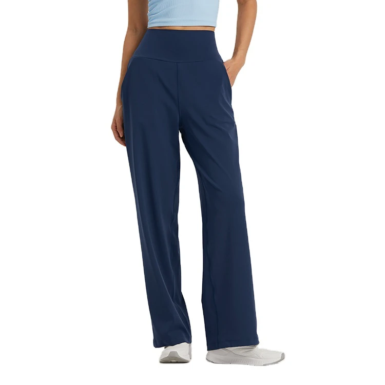 New Style Yoga Pants High Waist Tummy Control High Waist Yoga Pants Exercise Fitness Wear Flared Pants