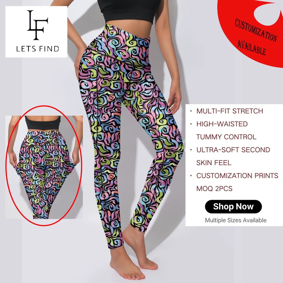 New Styles High Waisted Tummy Control Seamless Yoga Pants, Plus Size Comfort Leggings For Women, Customized Women's Clothing