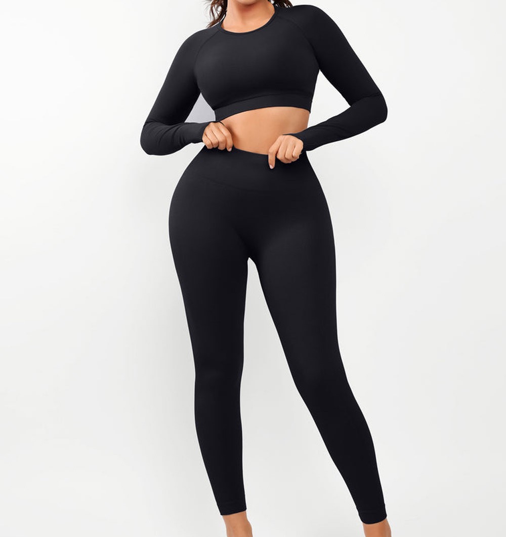 Women Yoga Set Sports Bra Leggings Two Piece Women's Sets Breathable Fitness Gym Wear Custom OEM Wholesale
