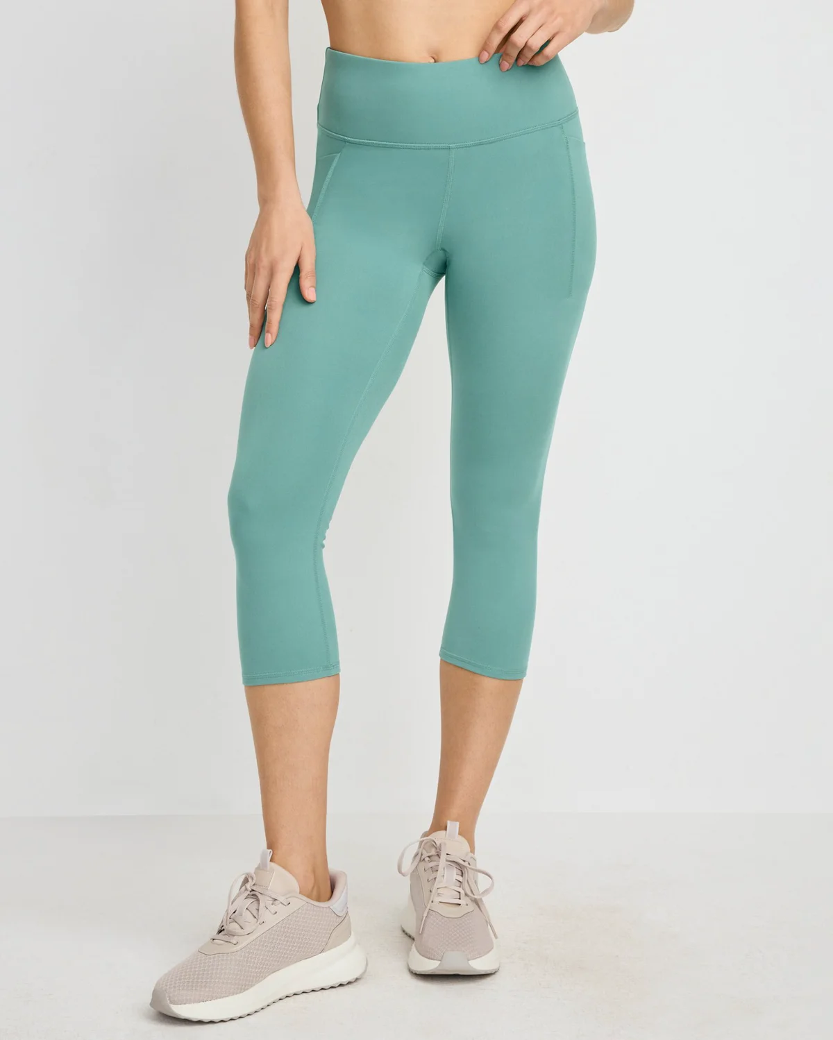 High Waist Hip Lifting Yoga Sports Pants Women's Capri Spandex/Polyester Breathable Summer Quick-drying Tights Multi-Colored
