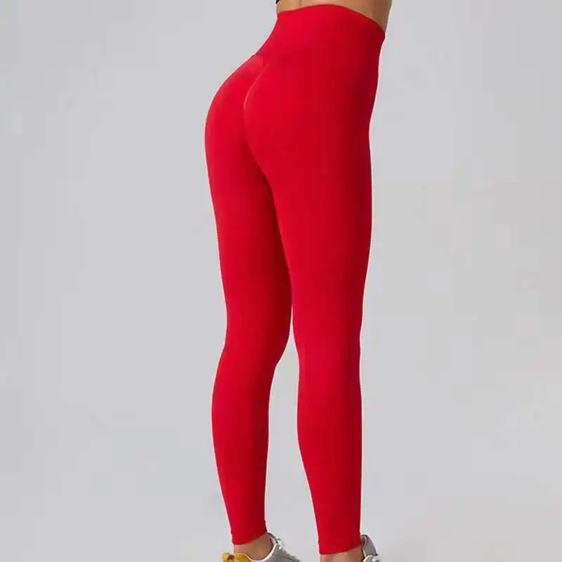 Direct Selling High Waist Yoga Pants Tummy Control Running Pants Gym Leggings