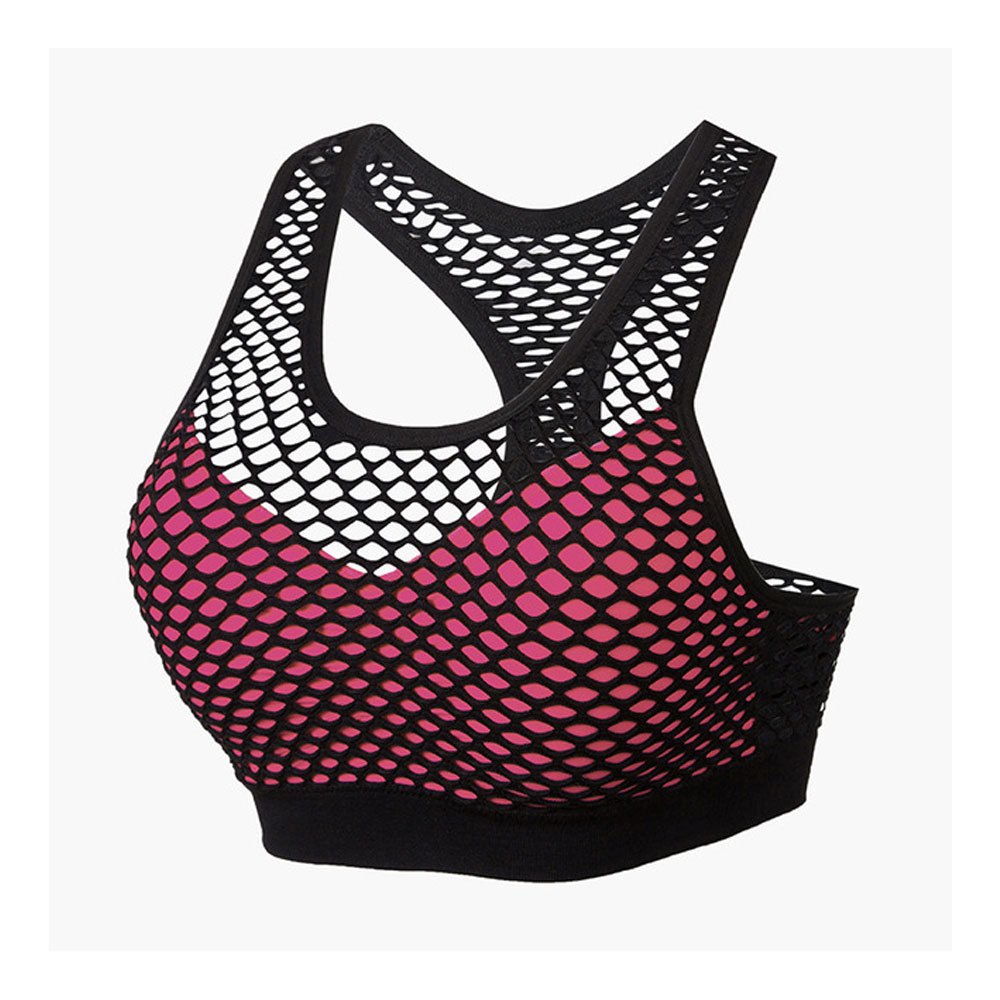 Women's Plus Size Comfort Sports Bra Lace Front Cross Design with Adjustable Side Buckles Wireless and Breathable