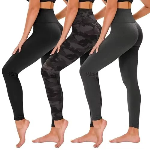 European American FOUR-WAY STRETCH Full Length Printed Yoga Leggings High Waist Slimming Tights Fashionable Outerwear Women