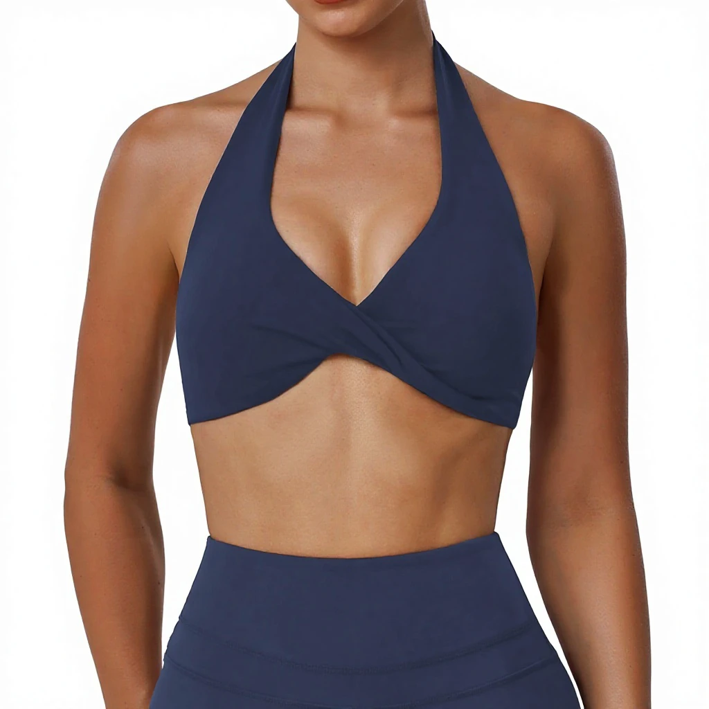 Slimming High Quality Casual Solid Color Moisture Wicking Gym Clothing Activewear Quick Dry Breathable Yoga Sports Bra