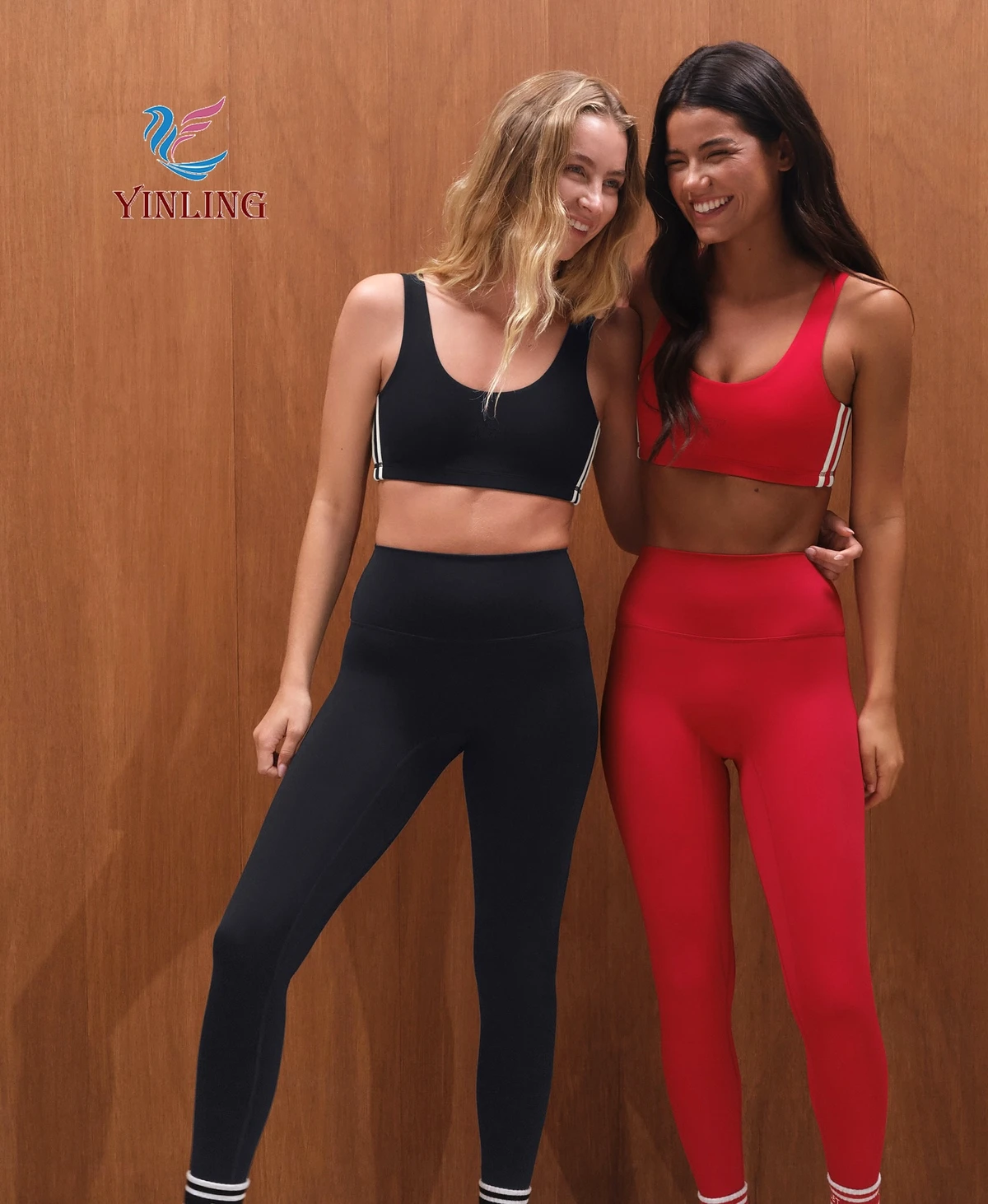Women's Yoga Wear Sets Excellent Elasticity Breathable Custom Suitable For Yoga Exercises