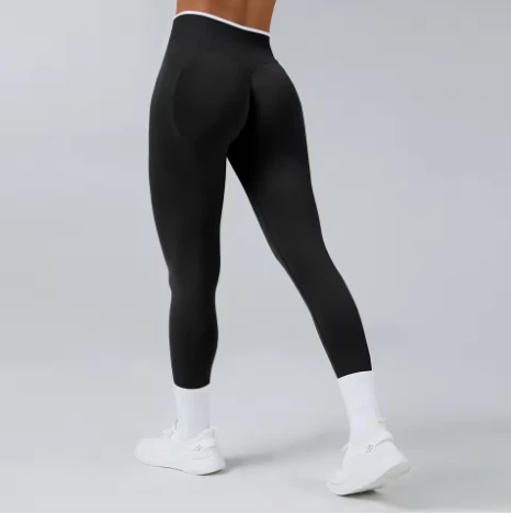 Women High Waisted Full Length Leggings Stretch Yoga Pants Ankle Length Basic Fitness Gym Leggings Breathable OEM ODM Wholesale