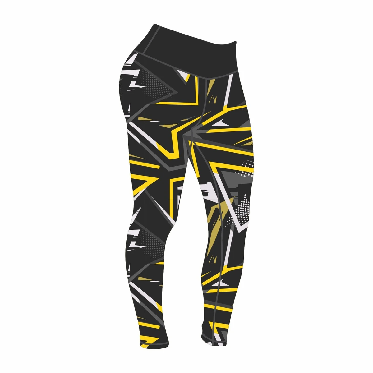 High Waist Capri Yoga Leggings Women Casual Print Side Pockets Breathable Quick-Dry Seamless Customizable Sun-Friendly Design