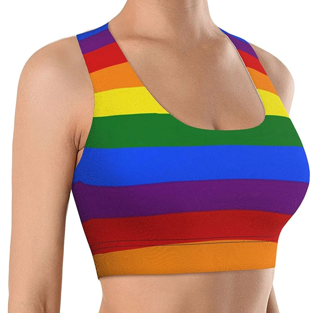 Custom Logo Women's Triangle Woven Summer Breathable Wire-Free Sexy Sport Bra with Removable Pads and Cup
