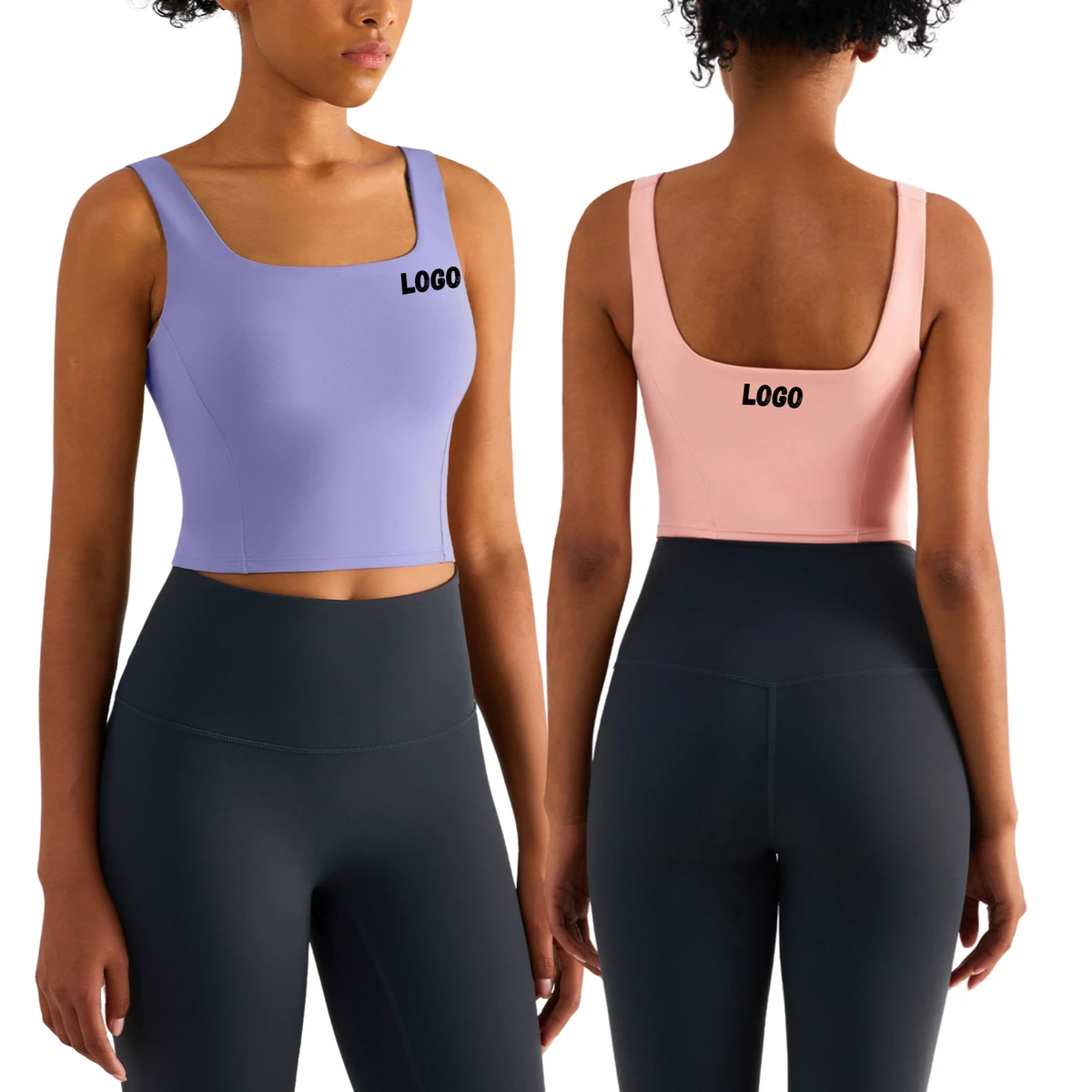 High Elasticity Women High Support Sports Bra Comfortable Activewear Built-in Padded Workout Gym Yoga Bra
