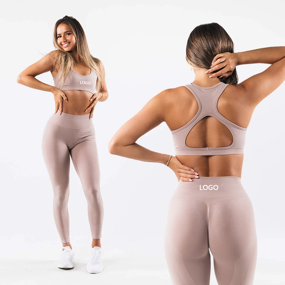 New Women's High Support Racerback Sports Bra Four-Way Stretch Breathable Quick Dry Fabric Removable Chest Pad for Gym Yoga