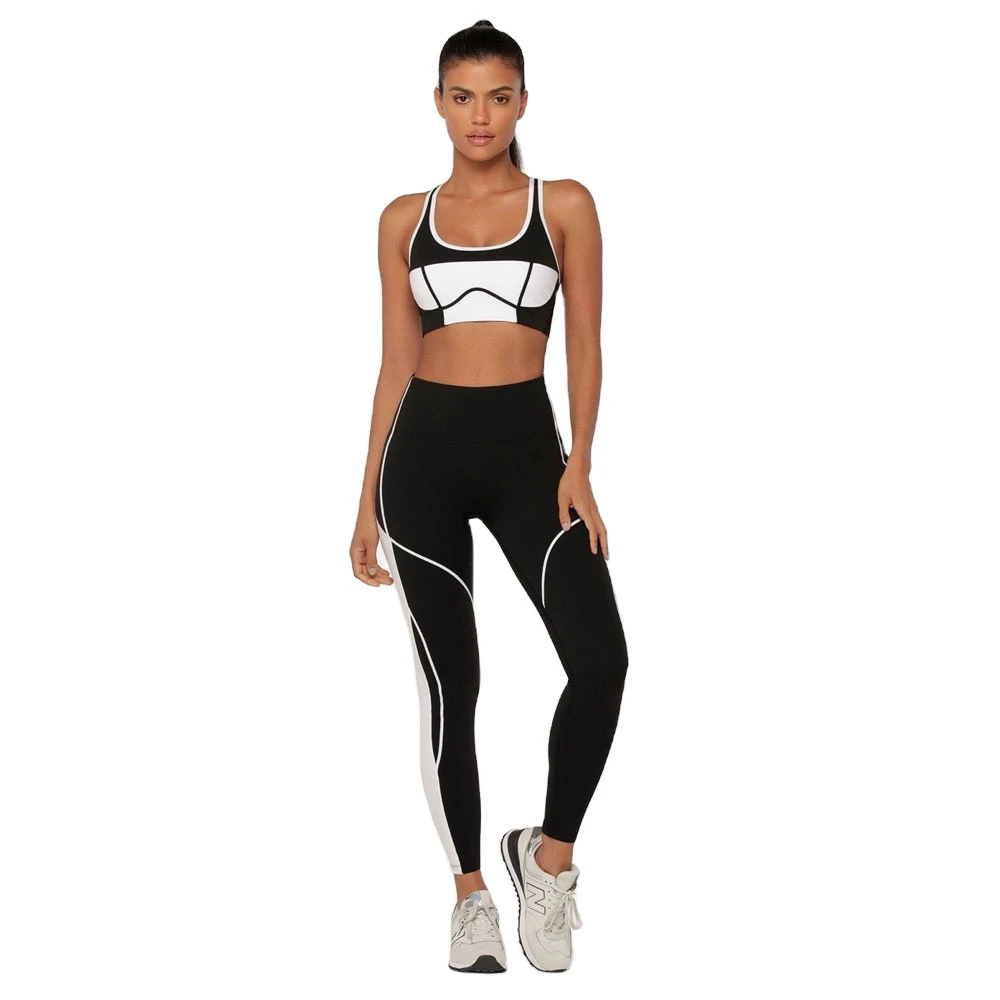 Premium Quality Comfortable Plus Size Women's Sports Bra Lace Front Cross Adjustable Side Buckles Wireless Set Sports Bras for
