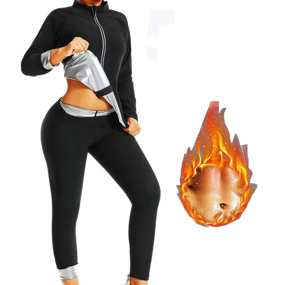 Paides New Shaping Clothes Sweat Wicking High Waisted And Belt Tightening Pants Yoga Sets Sports Sauna Sweat Wicking Suits