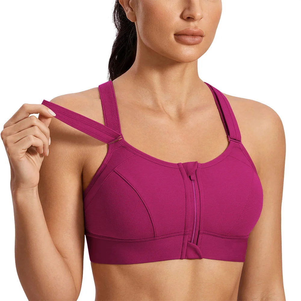 Sexy Female Strapless Breathable Yoga Sports Bra with Simple Front Logo Push up Seamless Sleeveless High Quality Wholesale