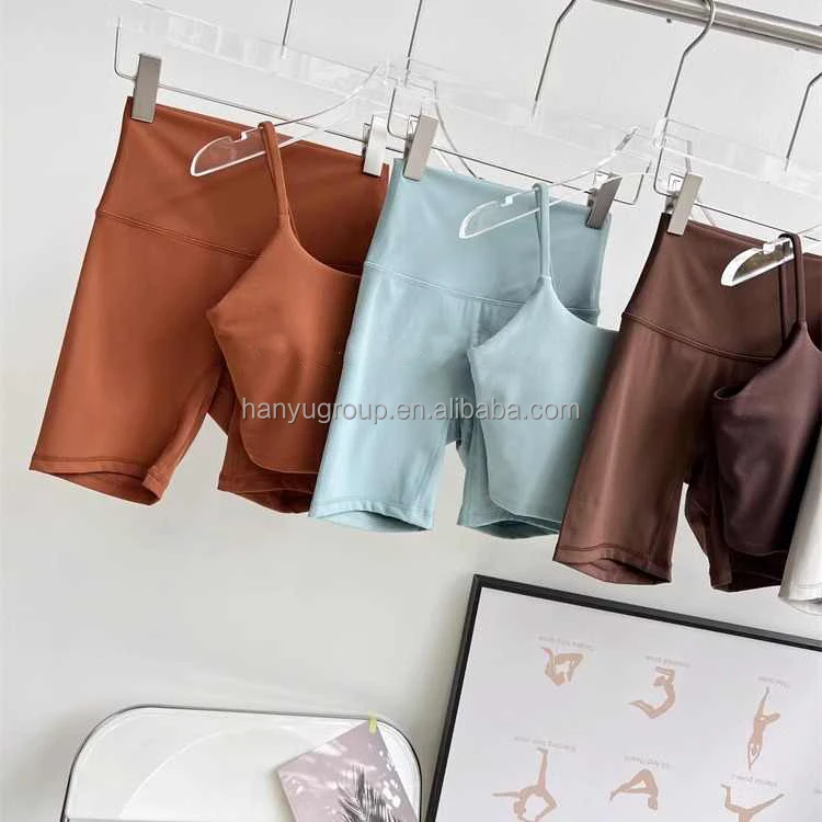 Wholesale High Quality Sport Fabric Womens Sports Yoga Bra Shorts Sports Bra Fitness Yoga Clothes Set Push up Bralette Female