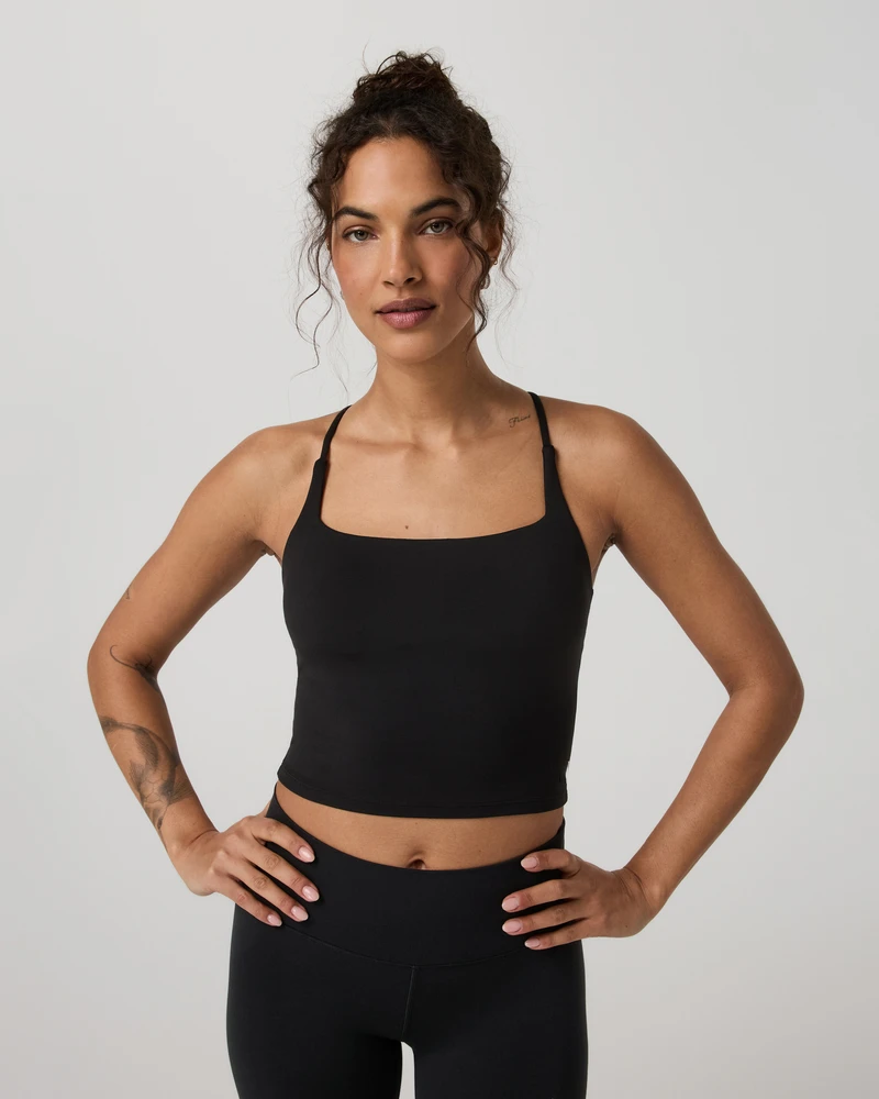 FH High Stretch Quick Dry Removable Padded Yoga Tank Top Seamless Breathable Light Support Sports Bra for Outdoor Hiking Jogging